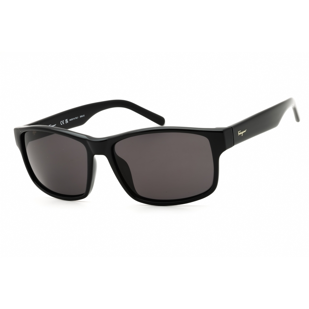 NWT Salvatore Ferragamo SF960S Black Rectangle 58mm Sunglasses